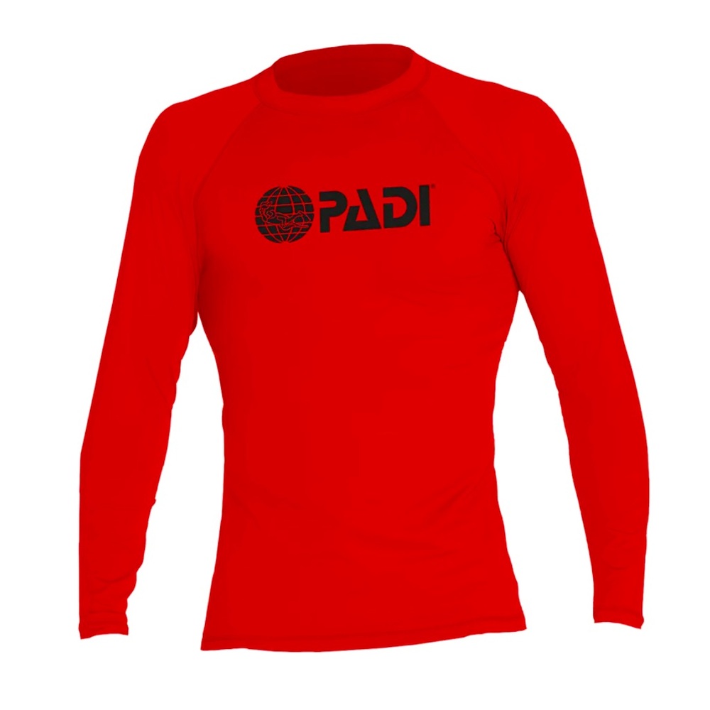 PADI men’s SPF 50+ rashguard. Large. Great condition!